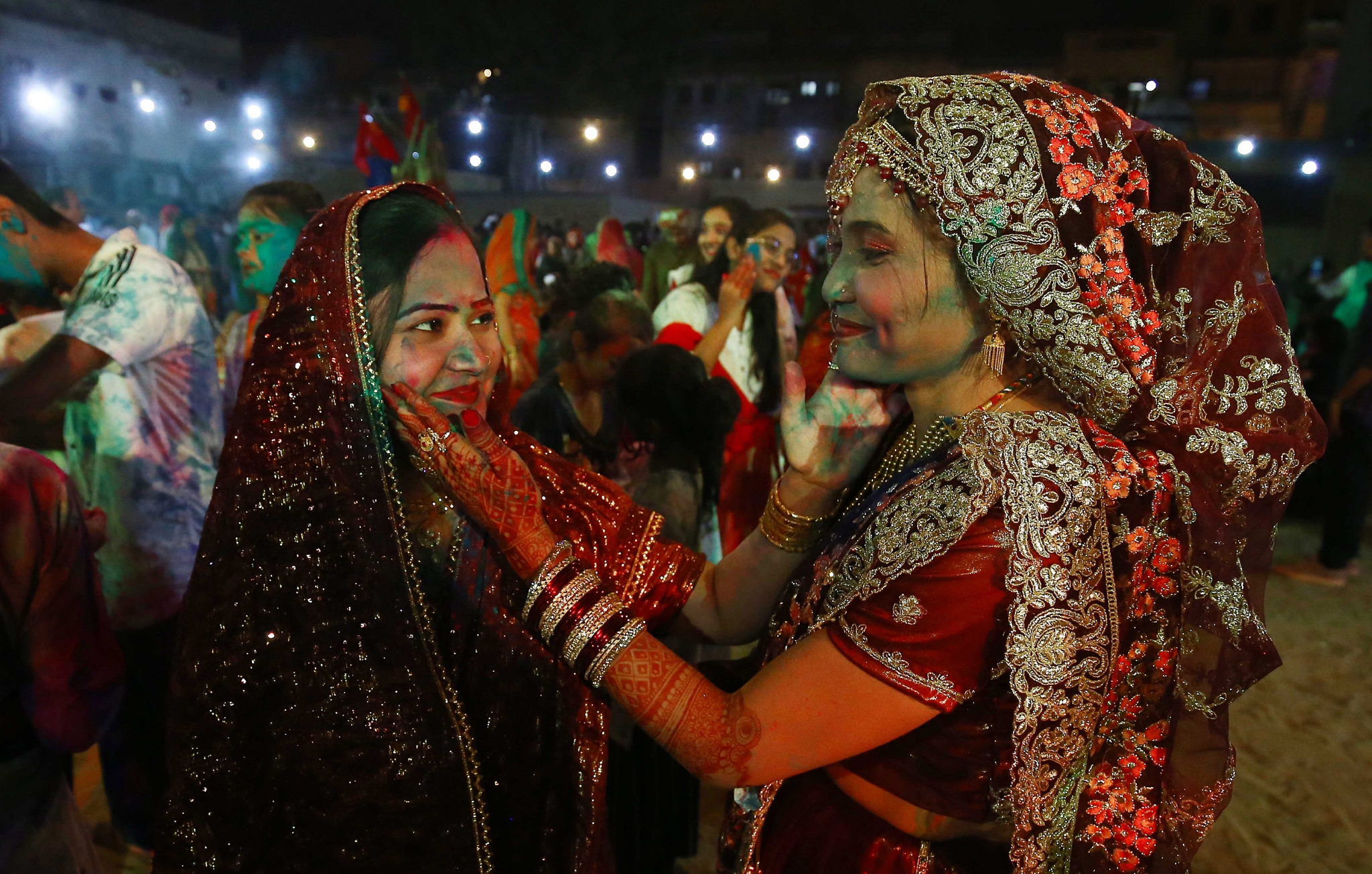 巴基斯坦庆祝洒红节