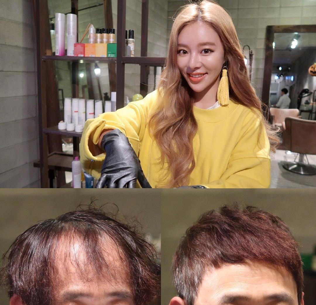 秃头哭着要的发型