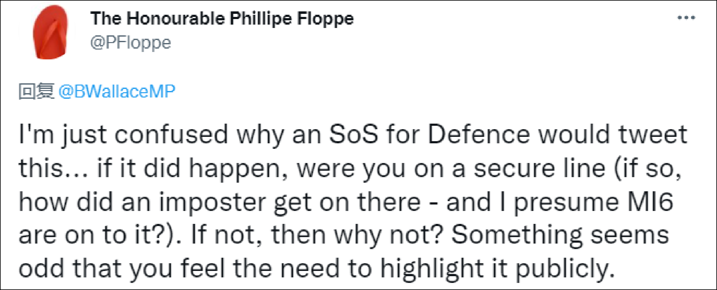 英防长与“乌克兰总理”聊了10分钟视频，结果发现是假冒的…休闲区蓝鸢梦想 - Www.slyday.coM