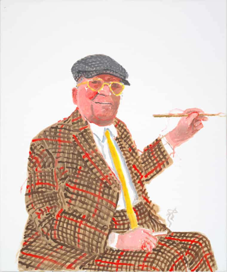 霍克尼最近的自画像