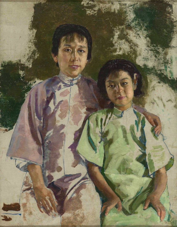 徐悲鸿临摹的伦勃朗妇人倚窗像是如何修复的