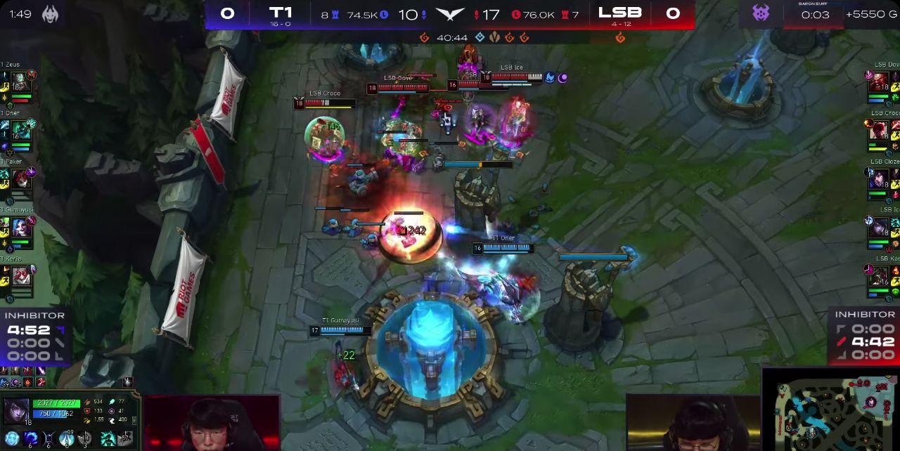 18连胜势不可挡?T1战胜LSB,两局把对面当人机宰,太离谱了休闲区蓝鸢梦想 - Www.slyday.coM 18连胜势不可挡?T1战胜LSB,两局把对面当人机宰,太离谱了休闲区蓝鸢梦想 - Www.slyday.coM