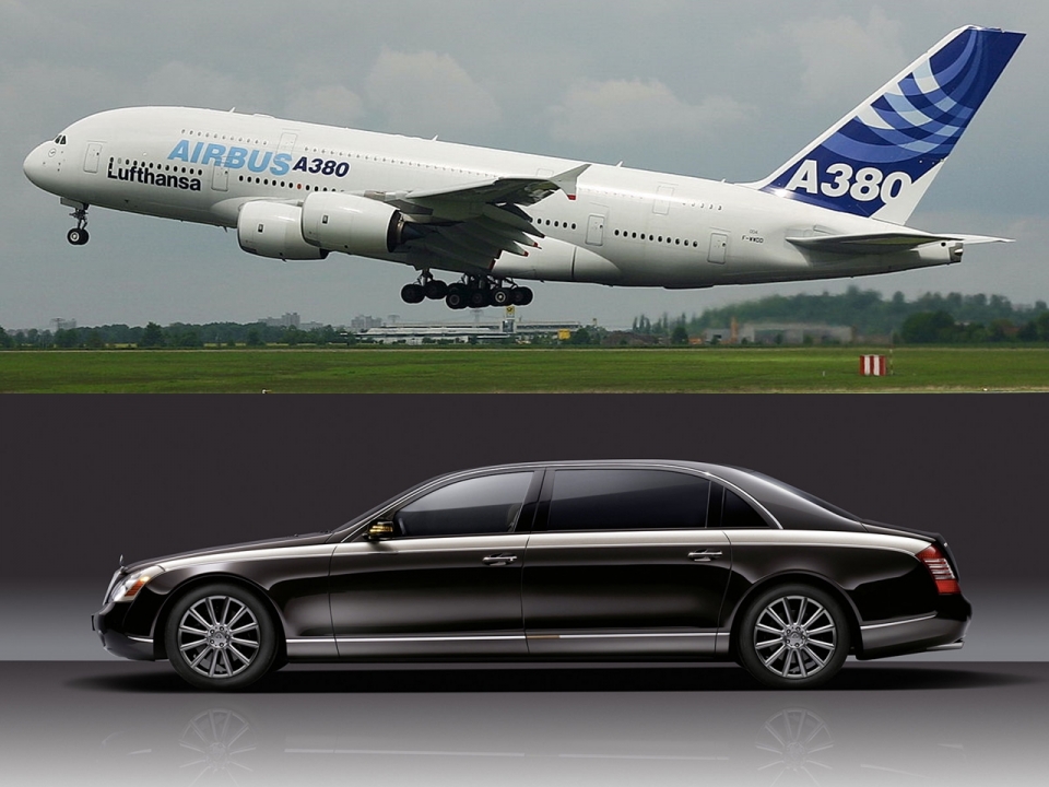 如果把汽车比作飞机那么哪款车是a380哪款车是安225