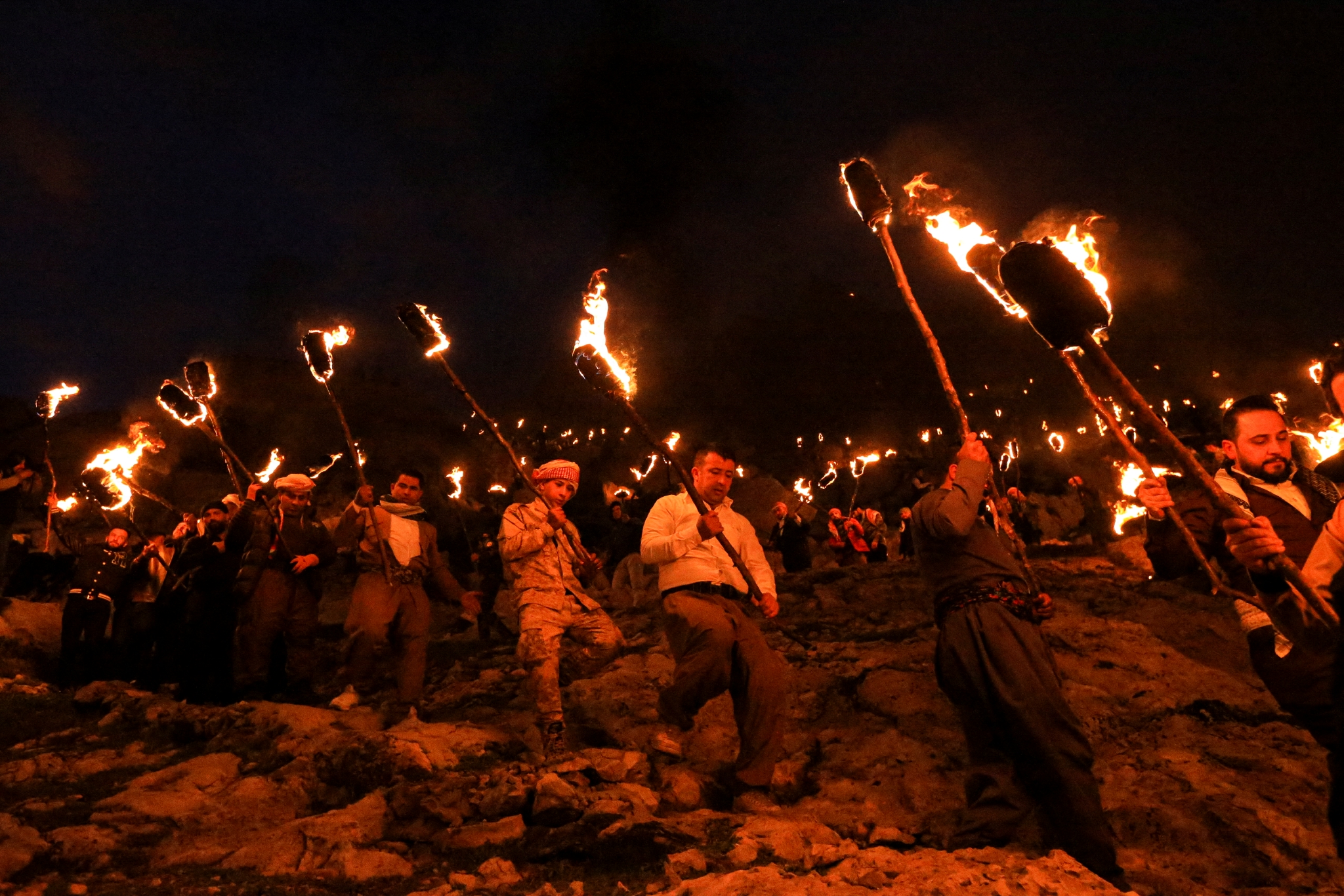 伊拉克库尔德民众欢庆诺鲁孜节