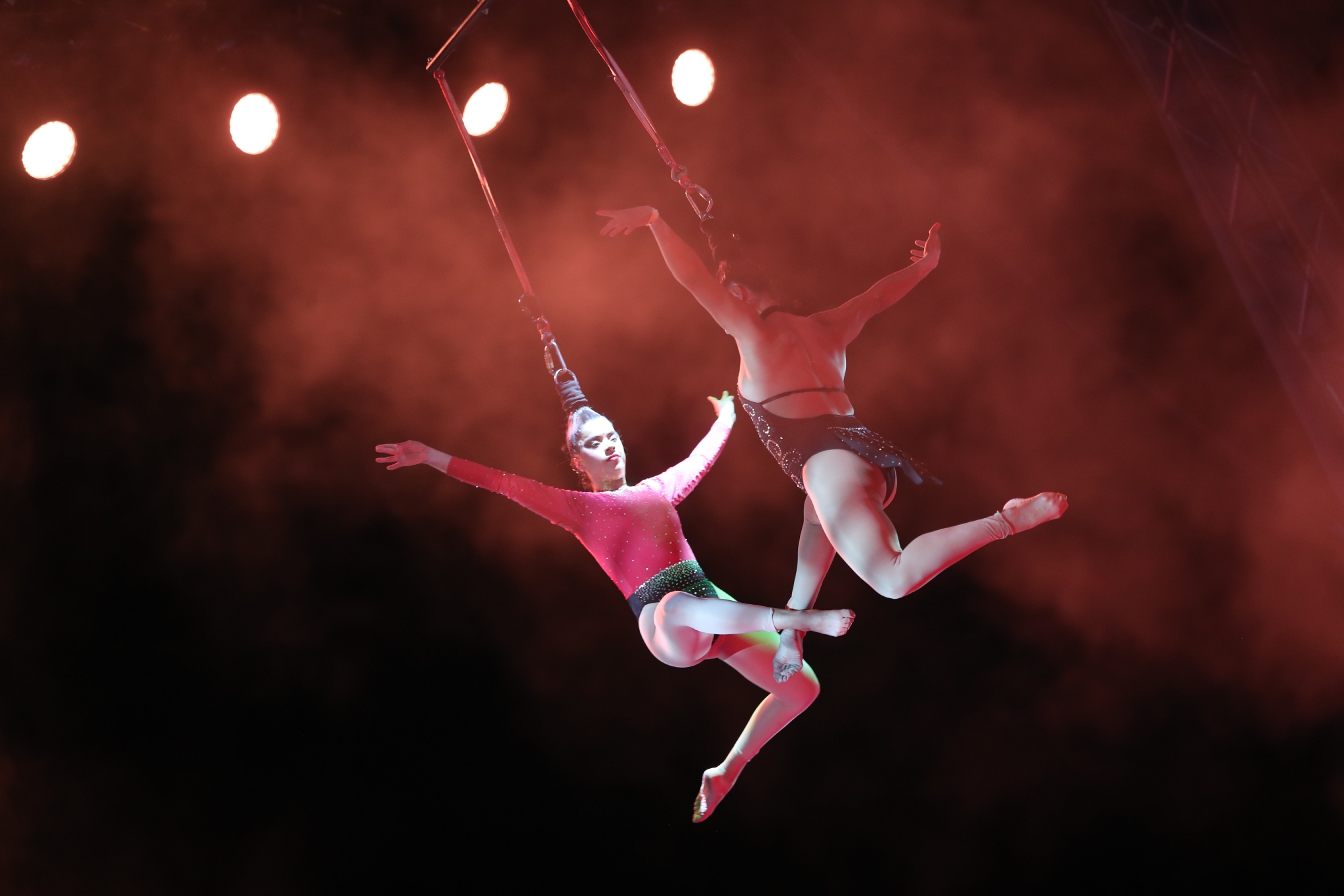 阿泰德兄弟马戏团在墨西哥城演出