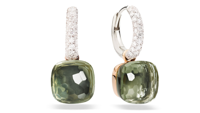 宝曼兰朵 nudo系列 绿堇云石项链戒指