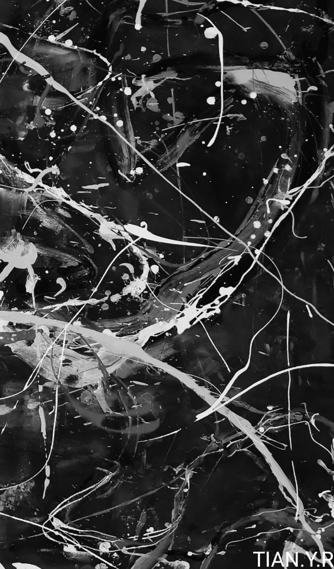 田迎人抽象油画黑桃皇后