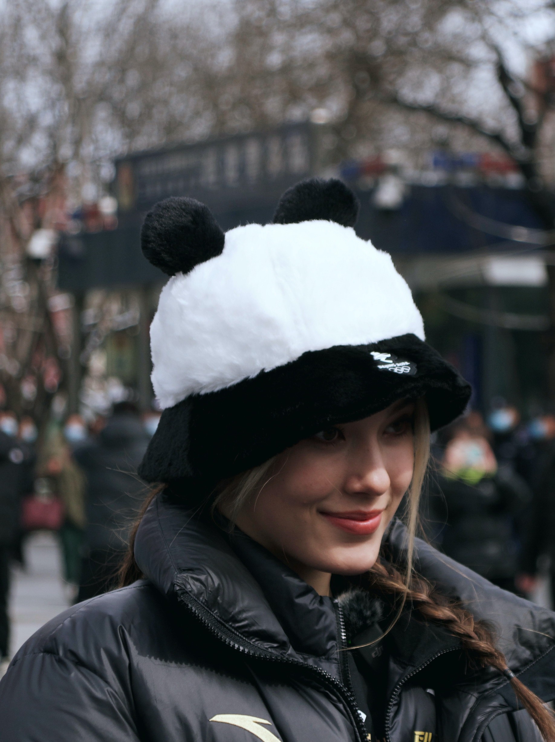冬奥熊猫帽图片