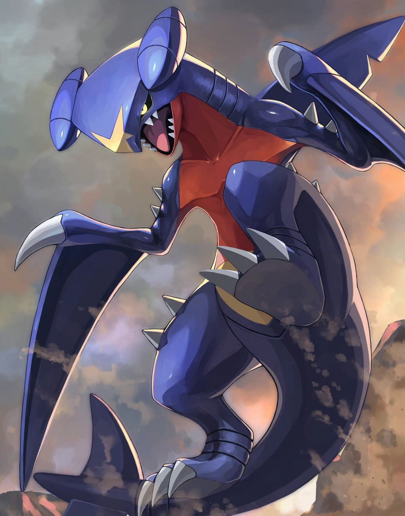 大师笔下画风超帅的宝可梦抗音而歌左右应之