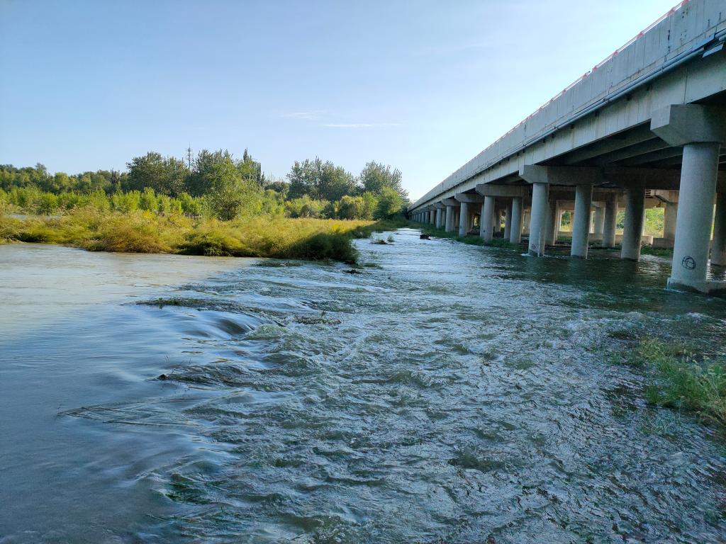 　　这是流经河北固安县的永定河（2021年9月17日摄）。（宋明乐摄）