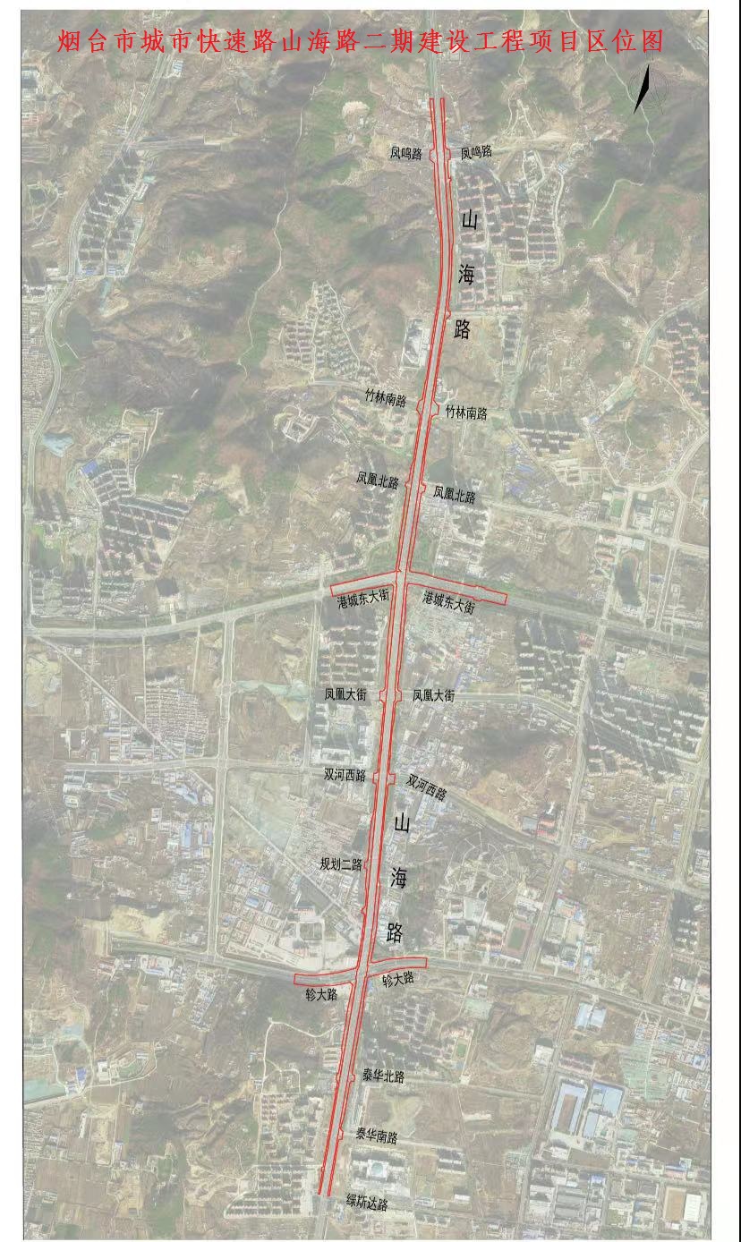 城市配套烟台两纵快速路工程进展迅速预计年内完工
