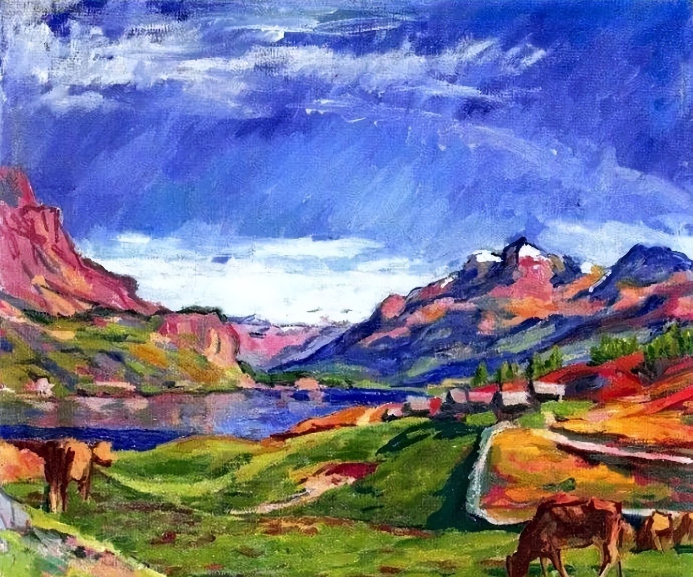 从分裂主义到印象主义的瑞士画家贾科梅蒂油画作品