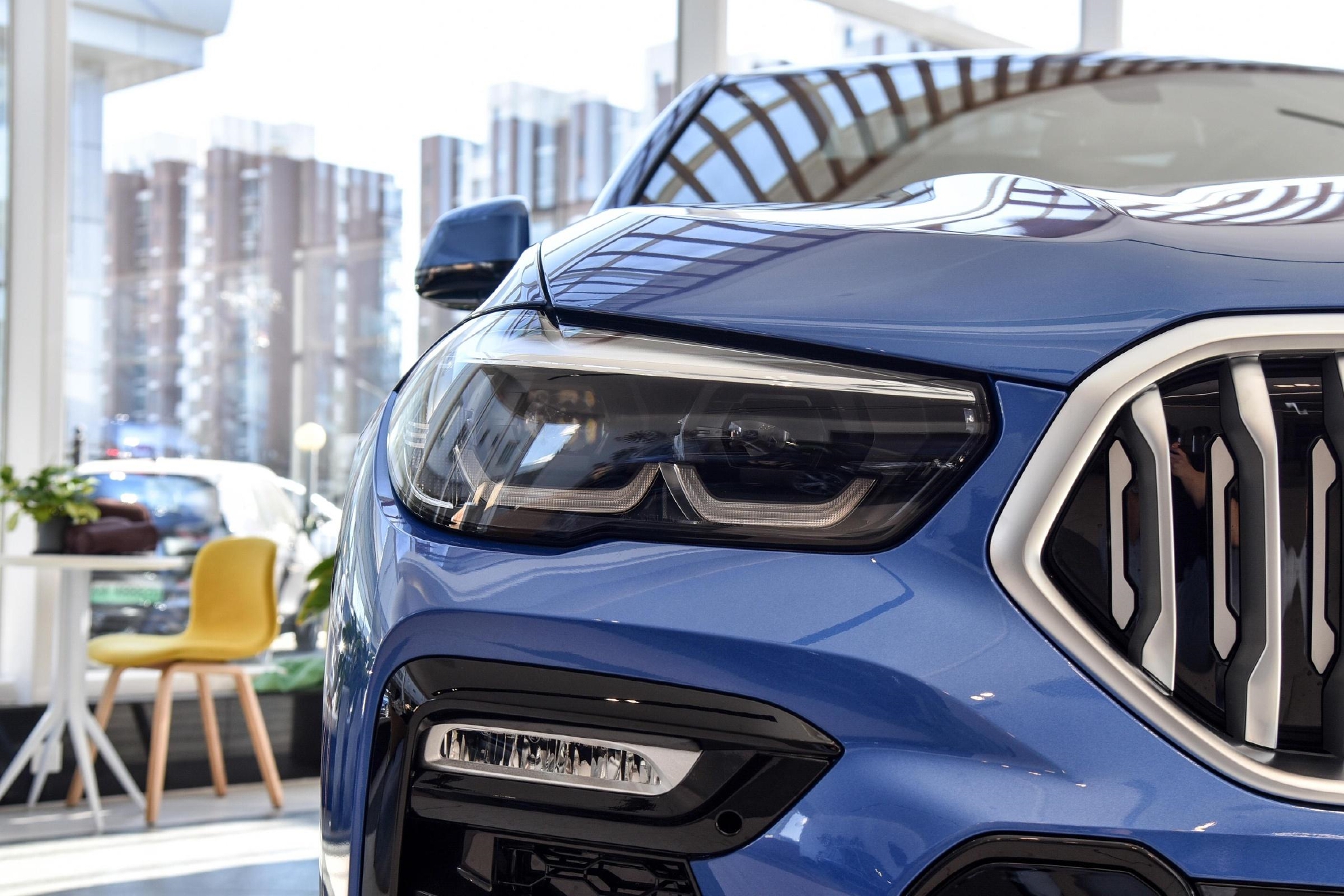 宝马x6量子蓝真帅