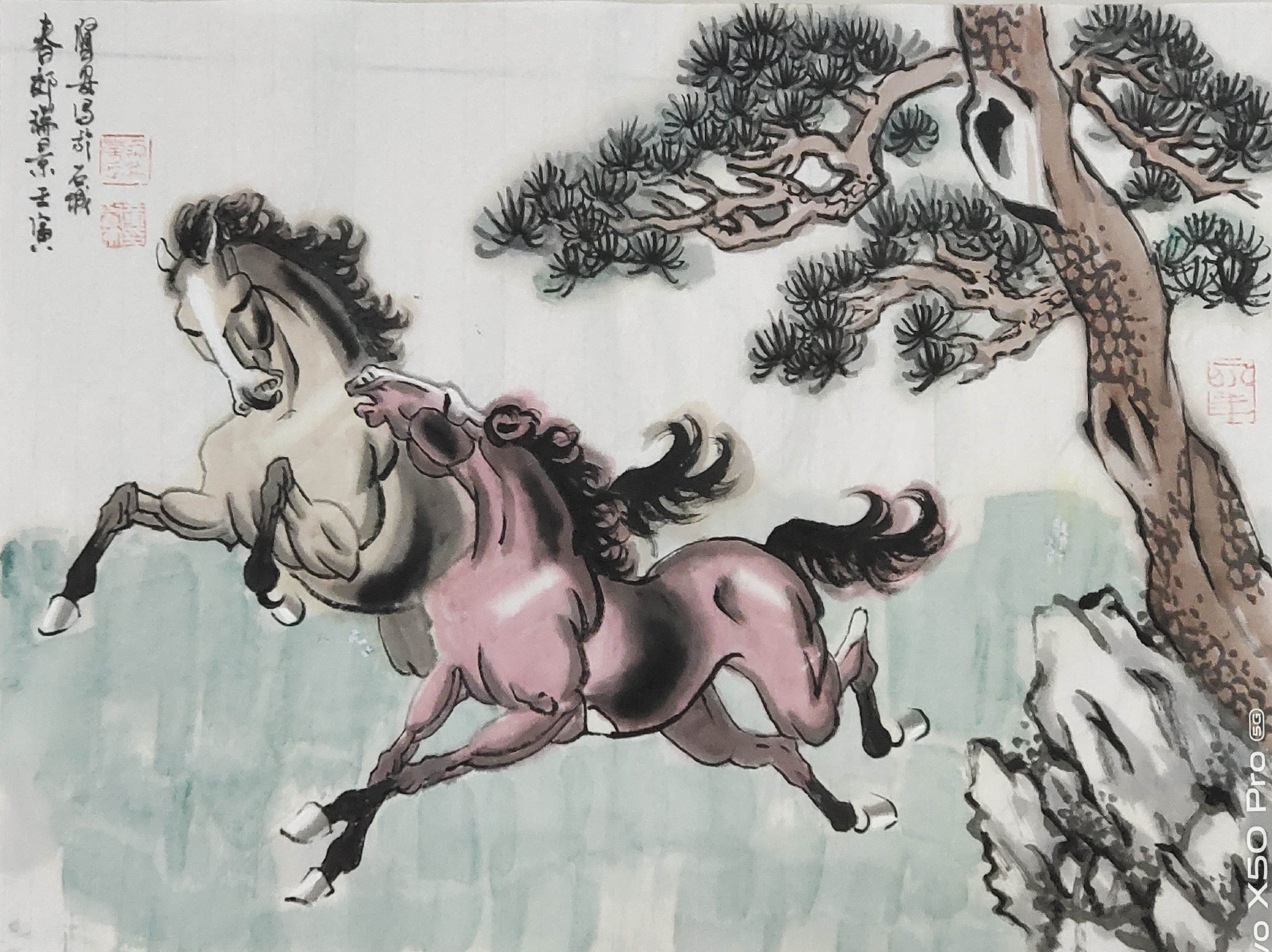 当代画马最具实力画家——黄贤安骏马作品赏析__财经头条