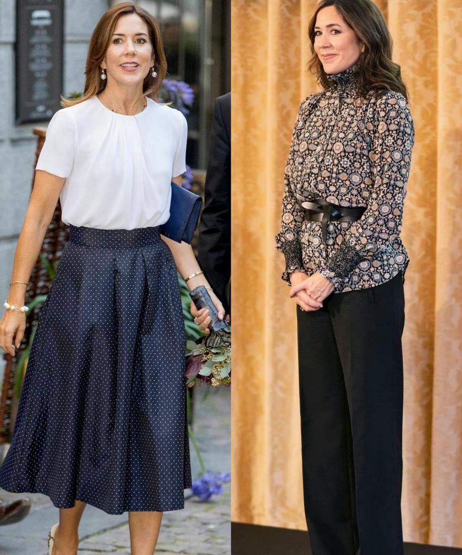 看了玛丽王妃的打扮才知道她才是丹麦皇室的门面优雅时尚