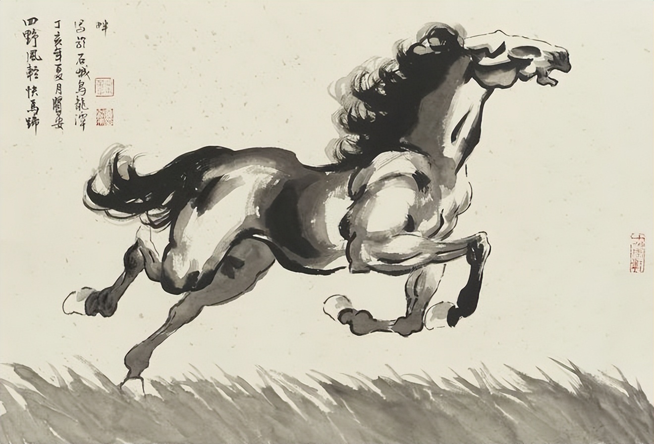 当代画马最具实力画家——黄贤安骏马作品赏析__财经头条