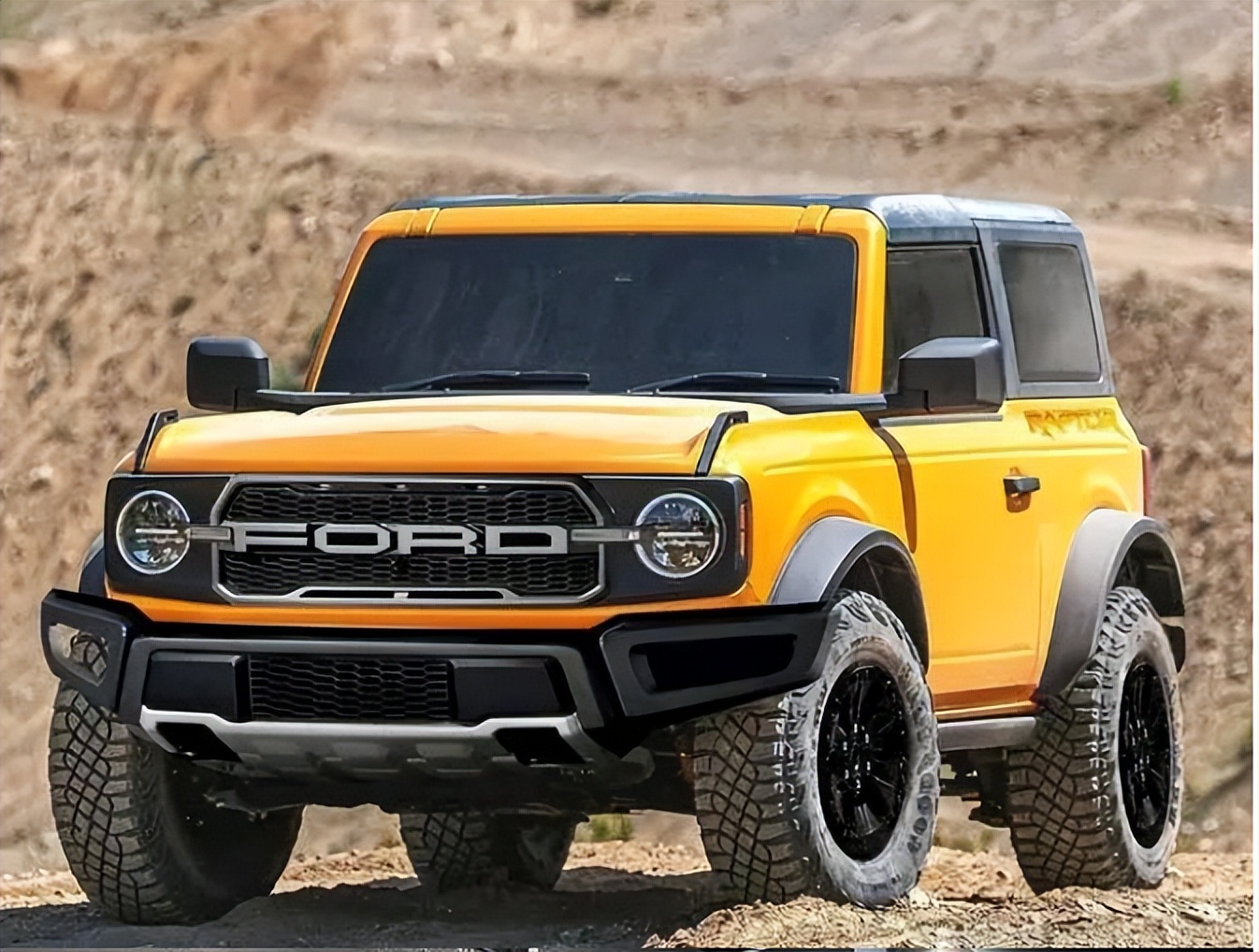 更凶悍狂野福特bronco大脚版曝光看体型就不简单