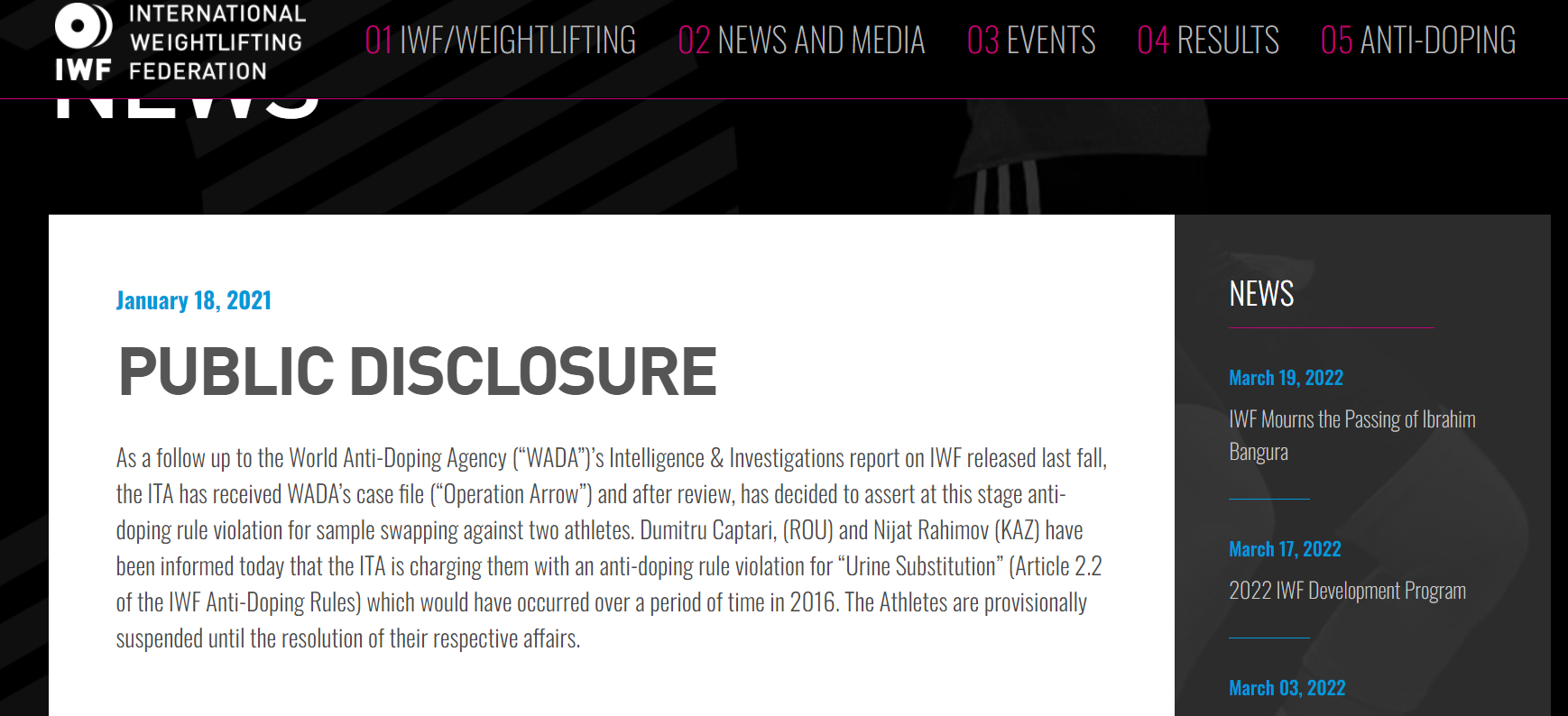 对手涉嫌服用禁药 吕小军有望递补获里约奥运金牌休闲区蓝鸢梦想 - Www.slyday.coM