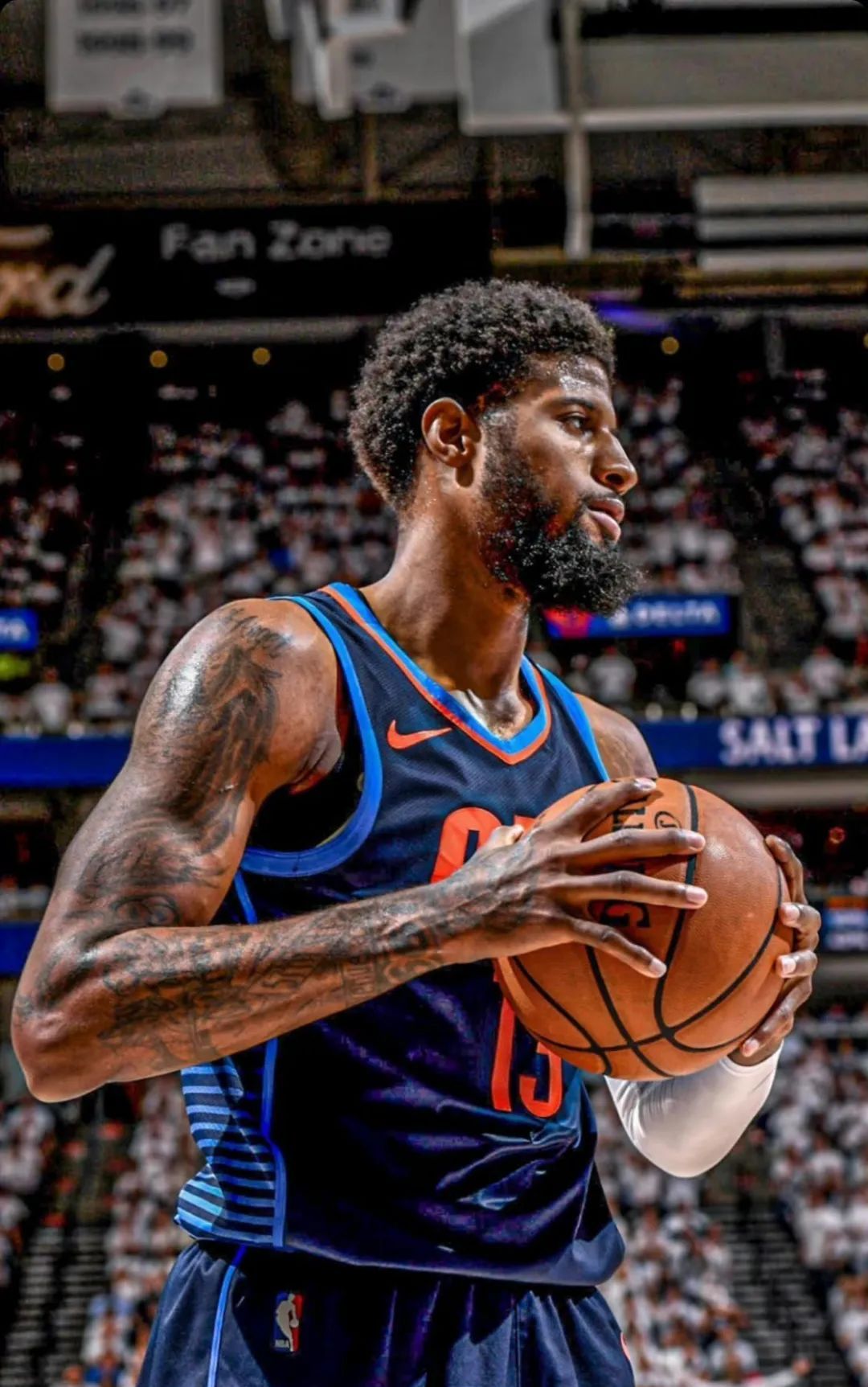 【篮球壁纸第23期】:保罗·乔治球星壁纸 - 篮球球星哈登壁纸 - 实验