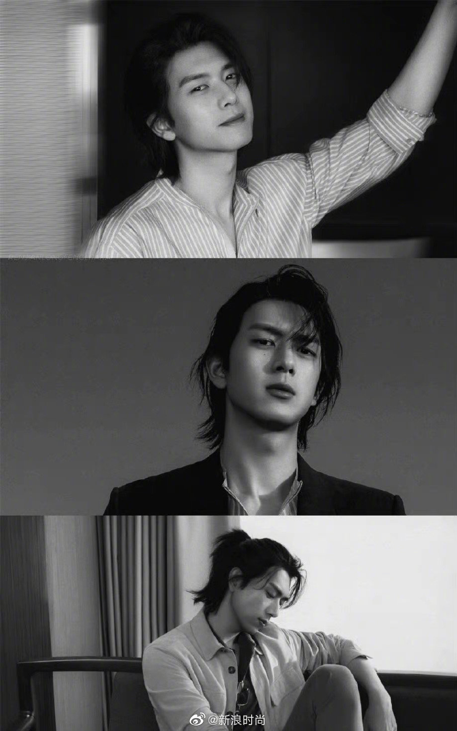 男明星长发造型