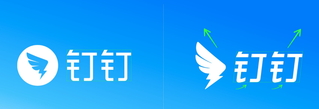 所以我们就看到了今天钉钉整个品牌与视觉系统的变化