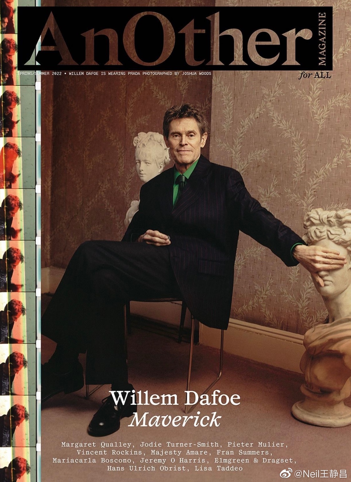 美国男演员willem02dafoe和女演员margaret02qualley登上another