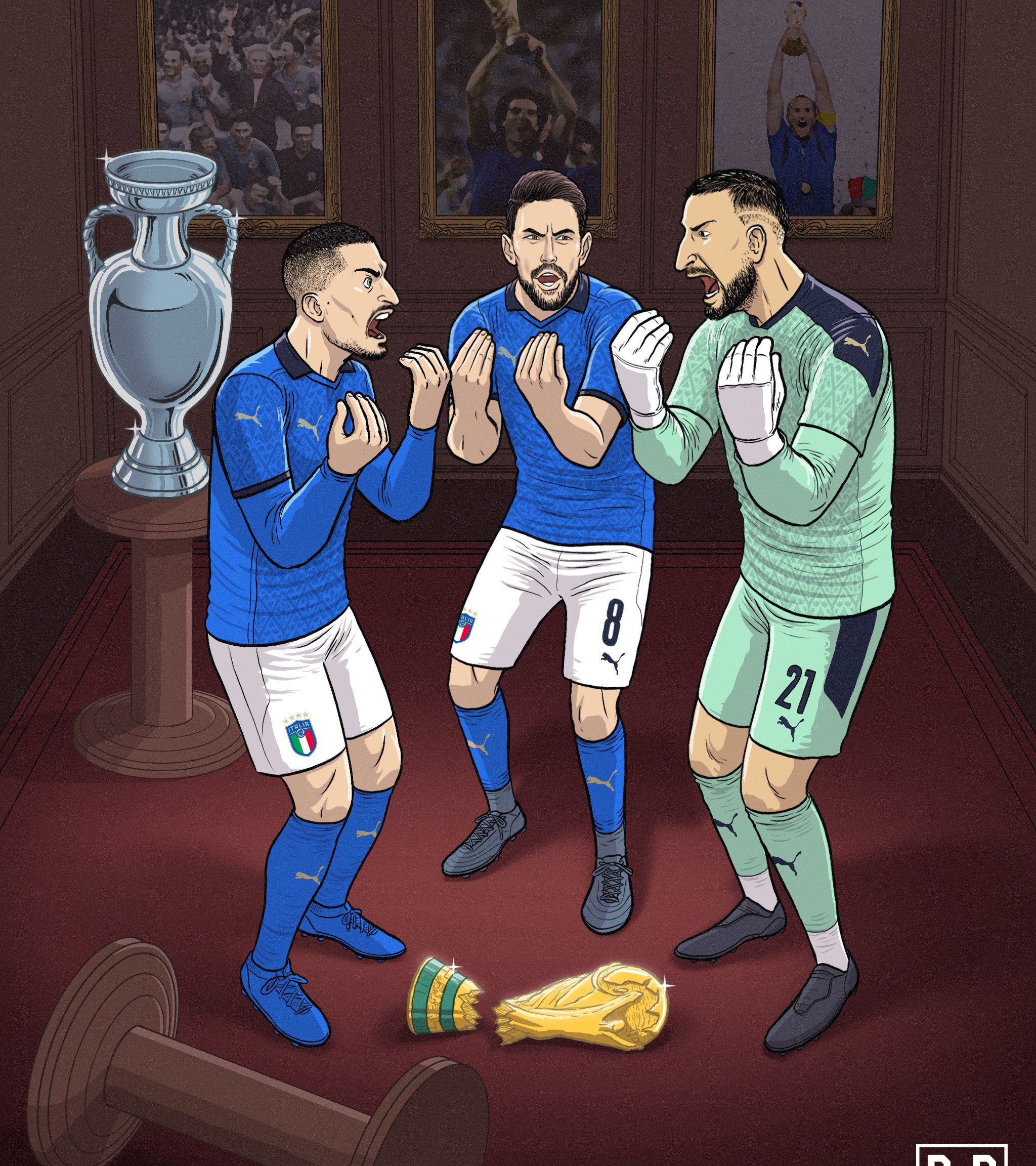 欧洲杯冠军无缘世界杯史上第4次意大利出局刷爆3大耻辱