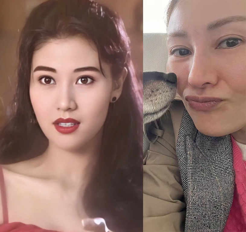 51岁李嘉欣晒素颜照毛孔粗法令纹深美人迟暮状态大不如前