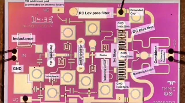 显微镜下的单片微波集成电路（MMIC）功率放大器……|芯片|微观世界_新浪新闻