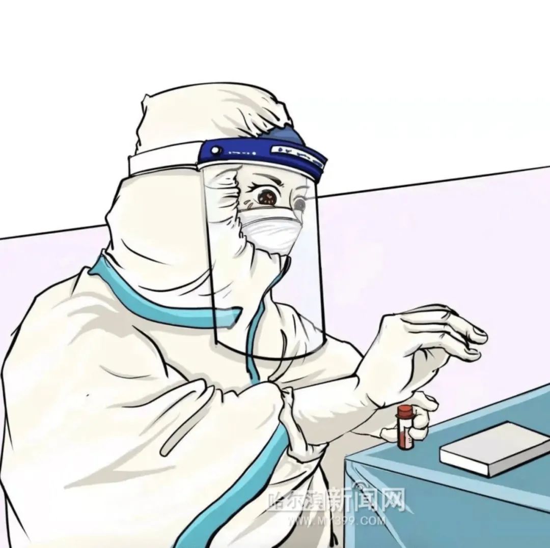 扫码测温送餐大学生手绘漫画勾勒校园抗疫的温暖画面
