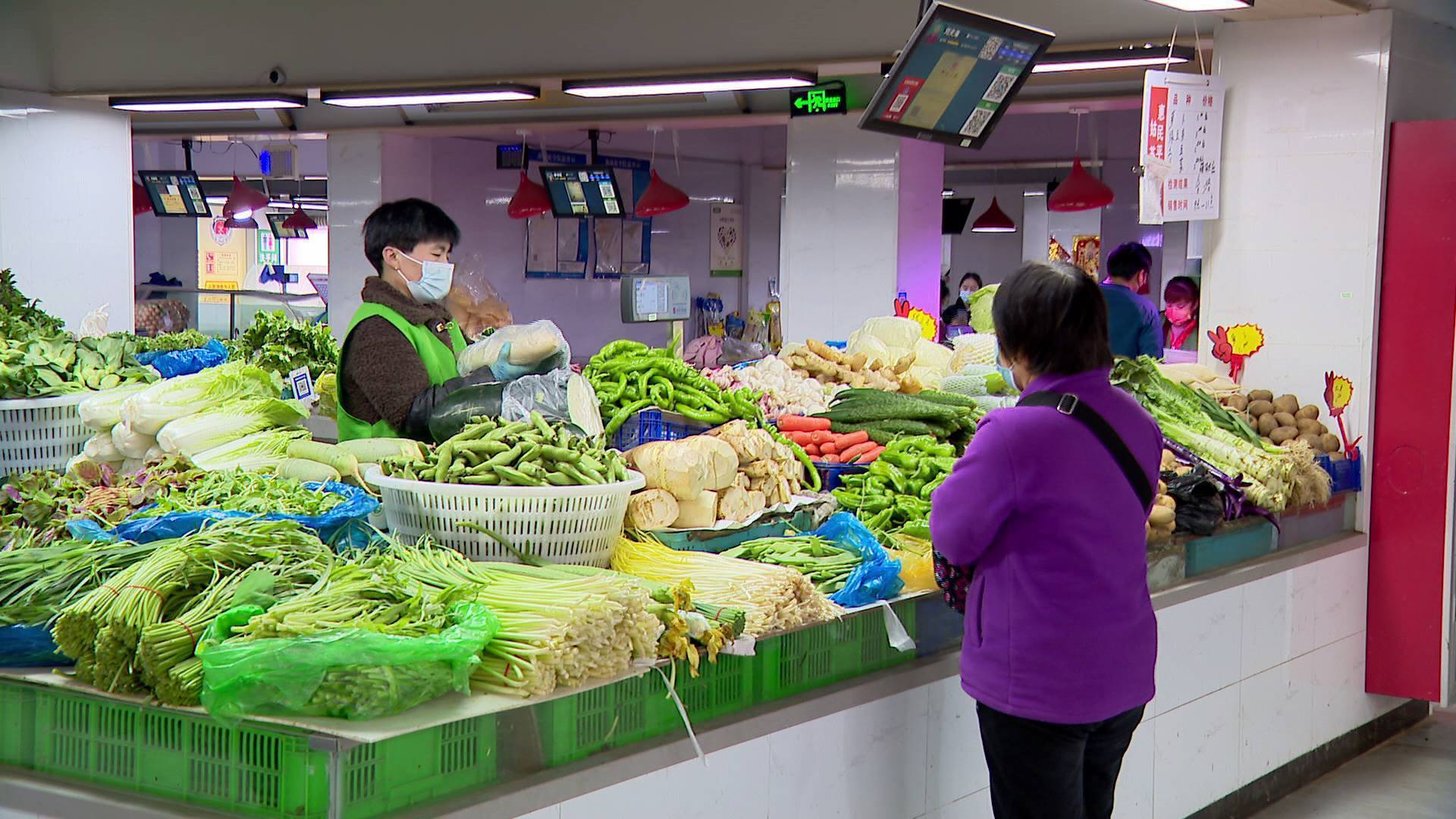 苏州市场供应有保障平价菜紧俏受欢迎