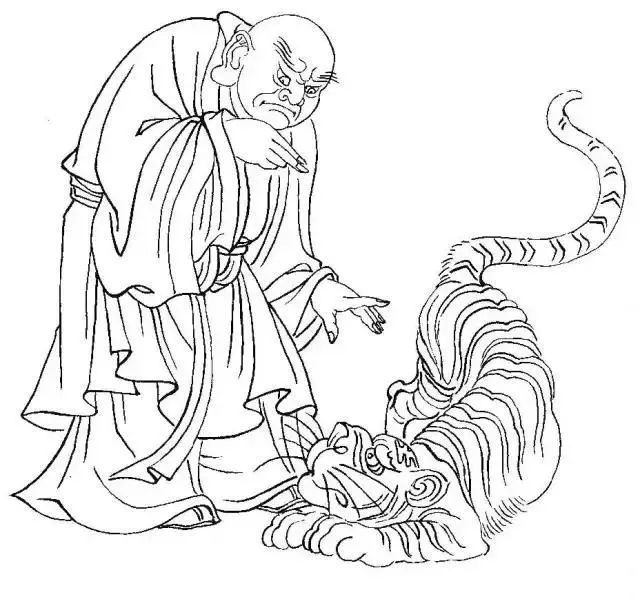 书画联盟丨经典白描罗汉图