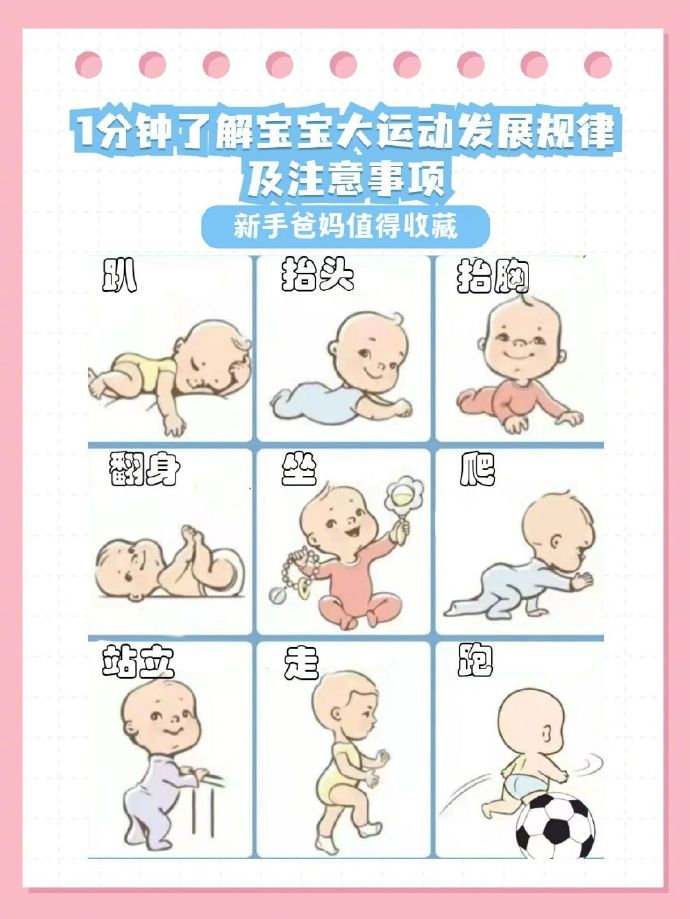 宝宝大运动的发展规律及注意事项你知道么