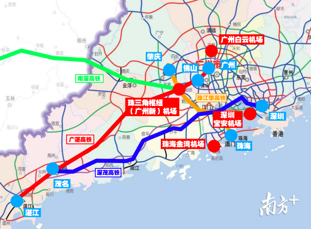 珠三角枢纽广州新机场引入轨道交通专项规划中标结果