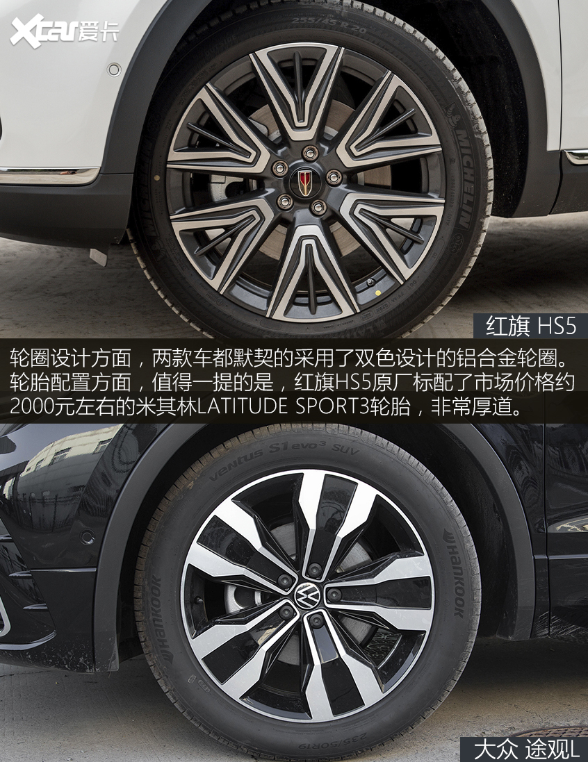 没办法还是国货香红旗hs5对比途观l