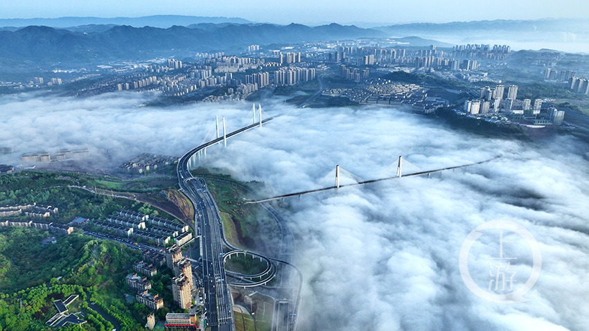 雾漫重庆美如仙境