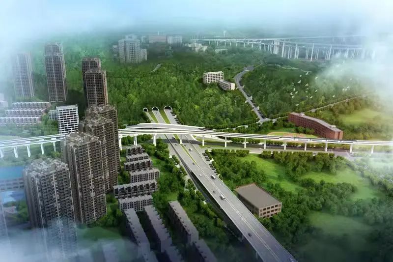 中建隧道供图 华龙网 发江南隧道工程项目起于南坪辅仁路,上跨南岸区