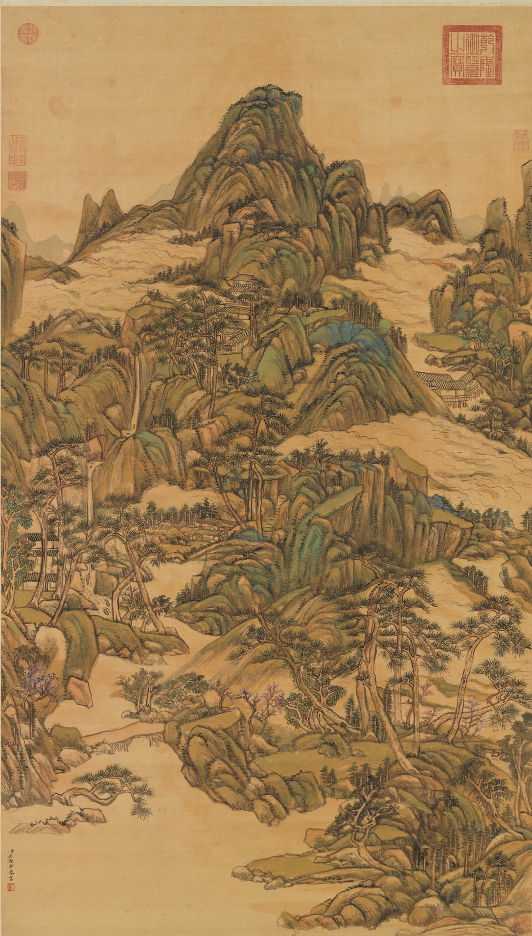 故宫藏画里的春山澹冶柳色小隐与晚归