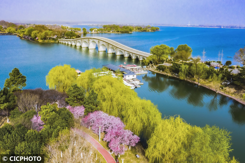 江苏东海春意盎然城色如画