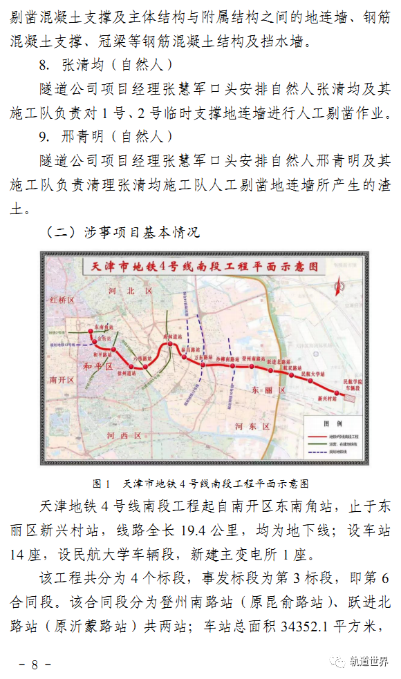 谎报伤亡追究刑责天津地铁4号线1012较大坍塌事故调查报告公布