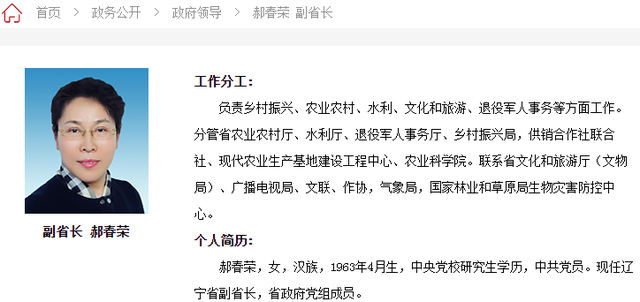 辽宁省副省长郝春荣被查 负责乡村振兴文旅等工作休闲区蓝鸢梦想 - Www.slyday.coM