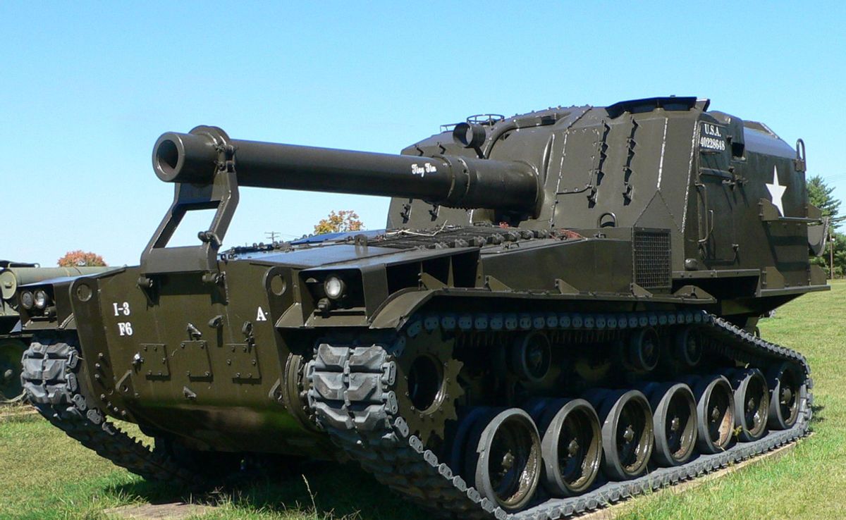 美国m110型203毫米榴弹炮,可发射核弹的大杀器|巴基斯坦|火炮|自行