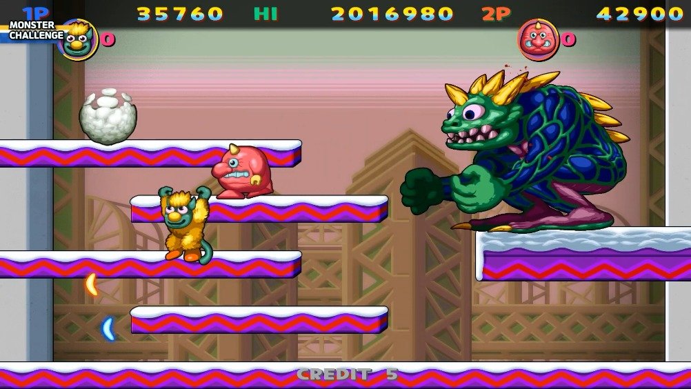 街机经典《雪人兄弟 高清复刻版》将在5月19日登陆switch平台