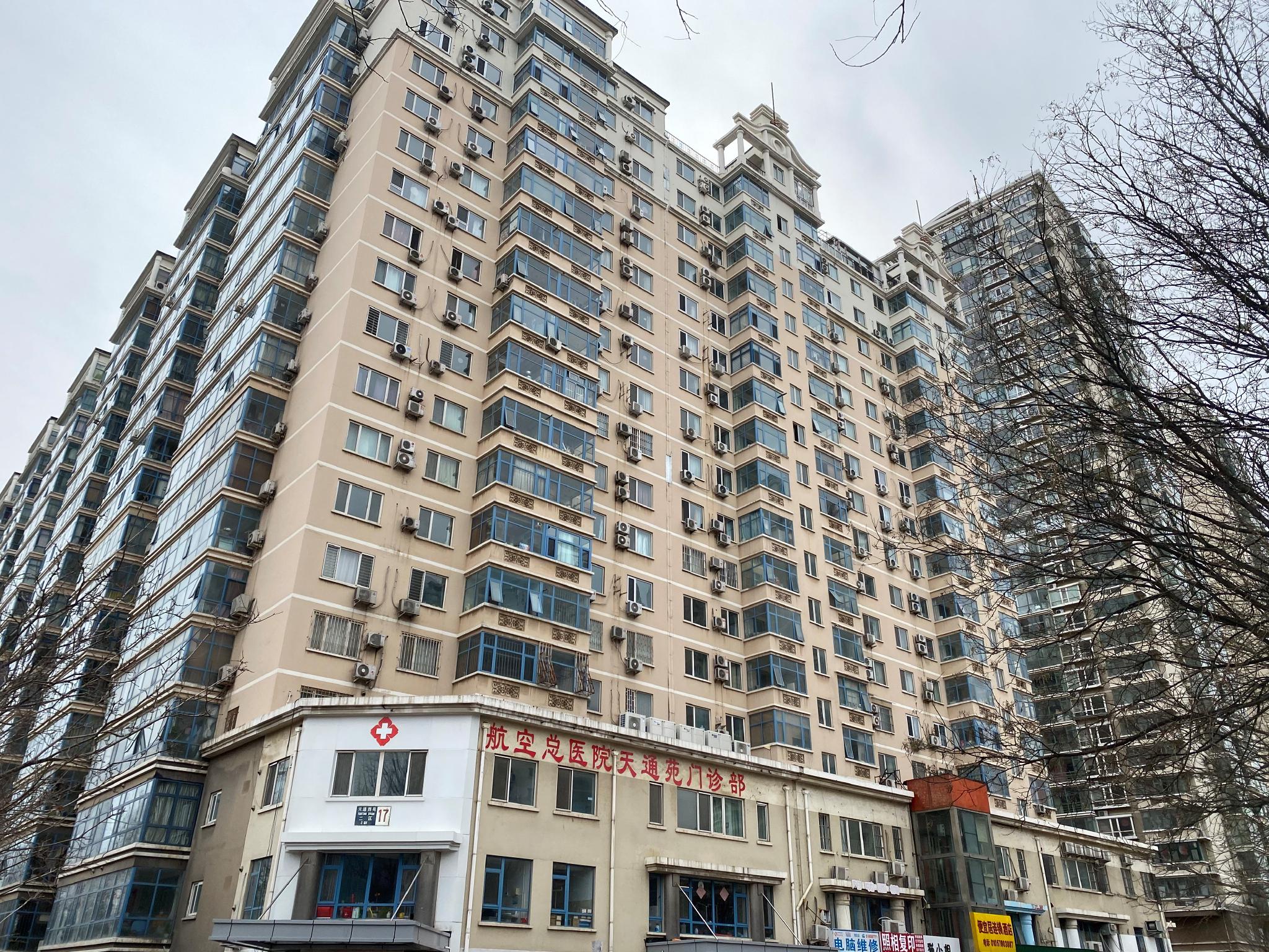 28%.图为天通苑西二区.