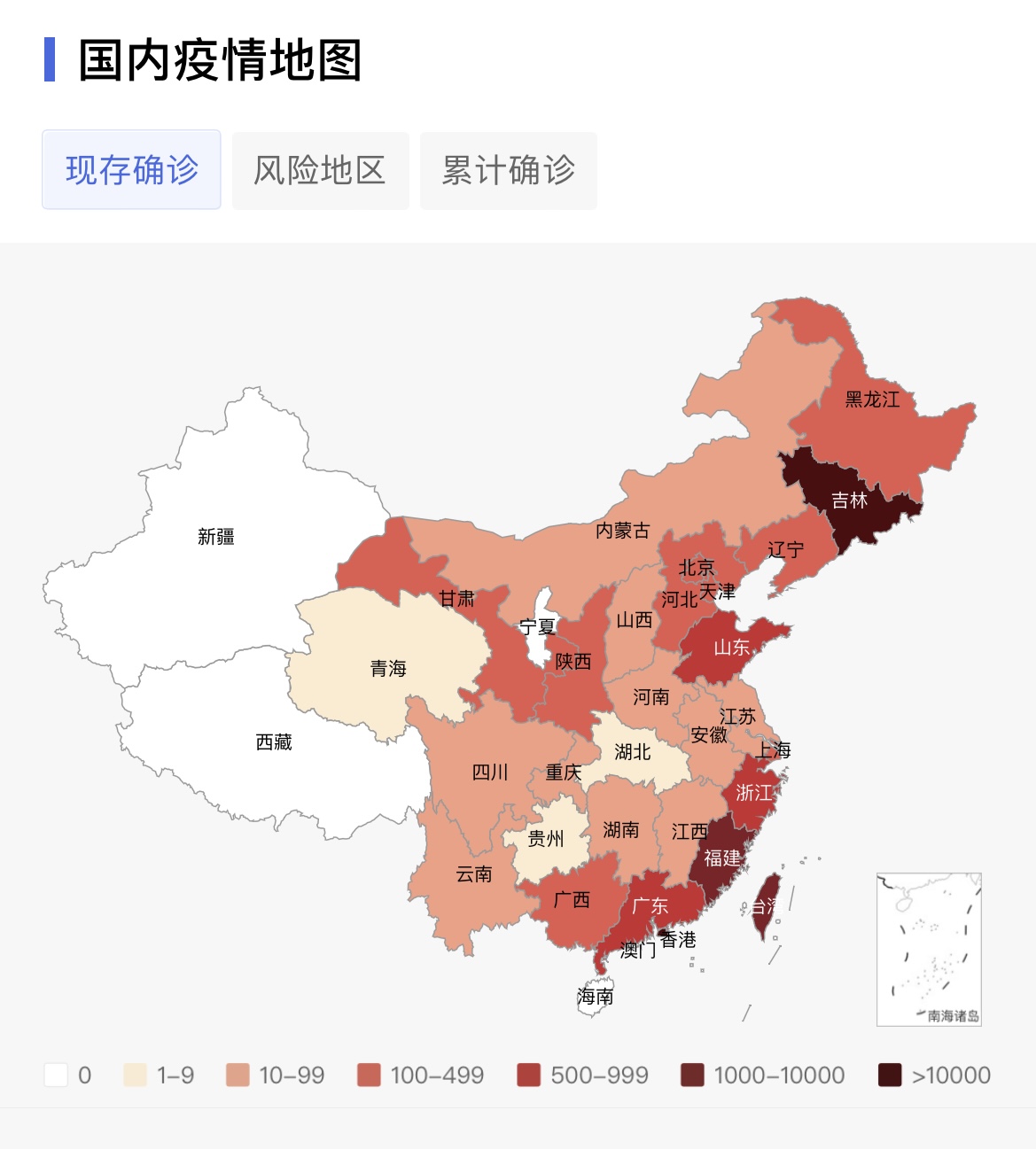 截至2022年3月29日,中国疫情高风险地区55个,中风险地区485个,毫不