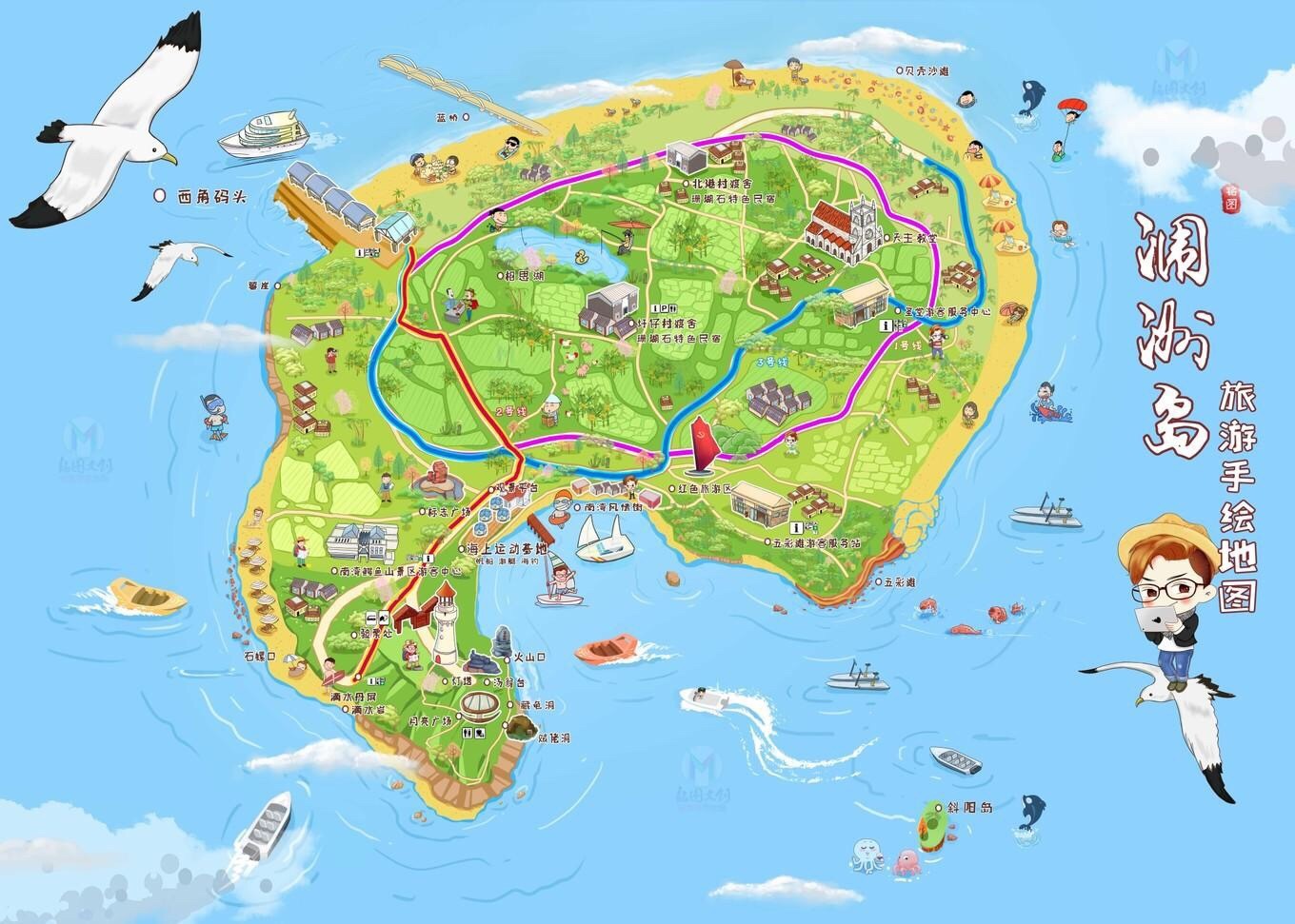 涠洲岛当地渔民捕鱼的小船,破旧但最最有属于这座岛屿的气息涠洲岛