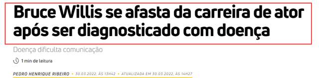 遗憾!67岁好莱坞动作明星布鲁斯·威利斯患失语症,决定退出影坛休闲区蓝鸢梦想 - Www.slyday.coM 遗憾!67岁好莱坞动作明星布鲁斯·威利斯患失语症,决定退出影坛休闲区蓝鸢梦想 - Www.slyday.coM