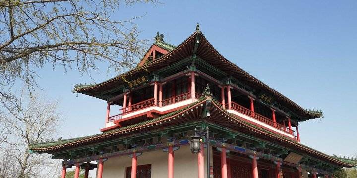 手机摄影大明湖汇波楼