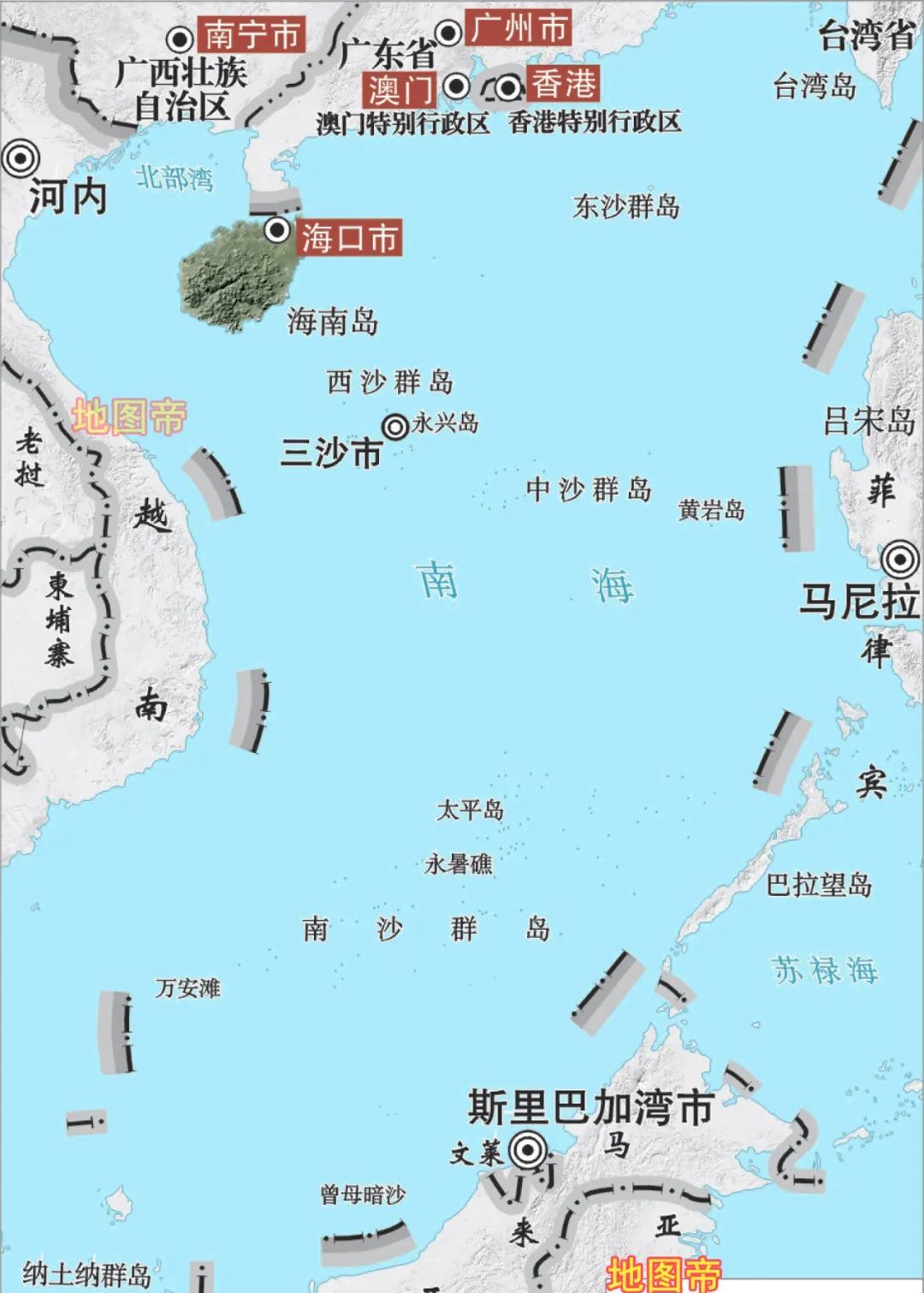 中国面积最大的三沙市,水陆200万平方千米?