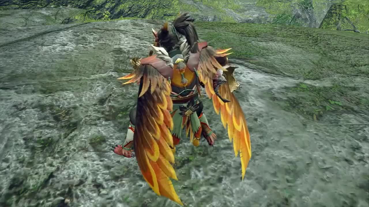 怪物猎人崛起曙光将军镰蟹绯天狗兽装备演示67